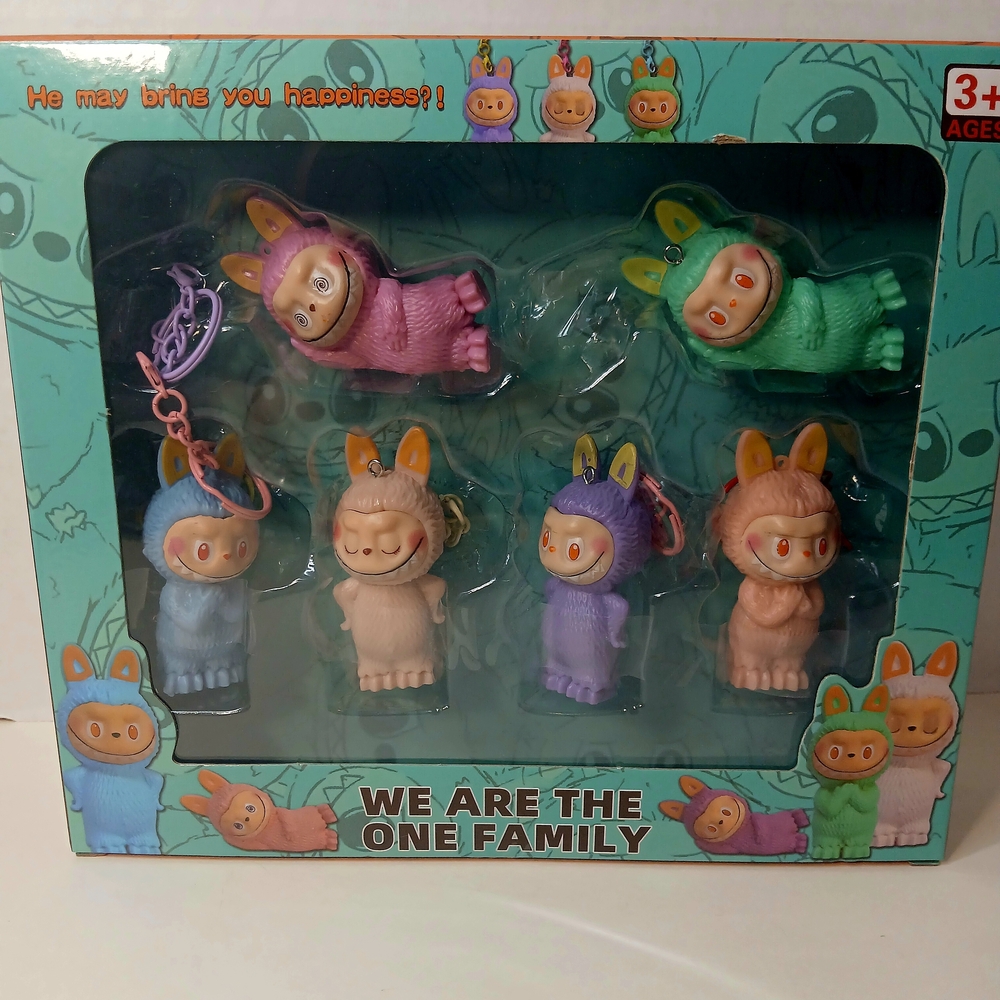 Colorful Character Keychain Set